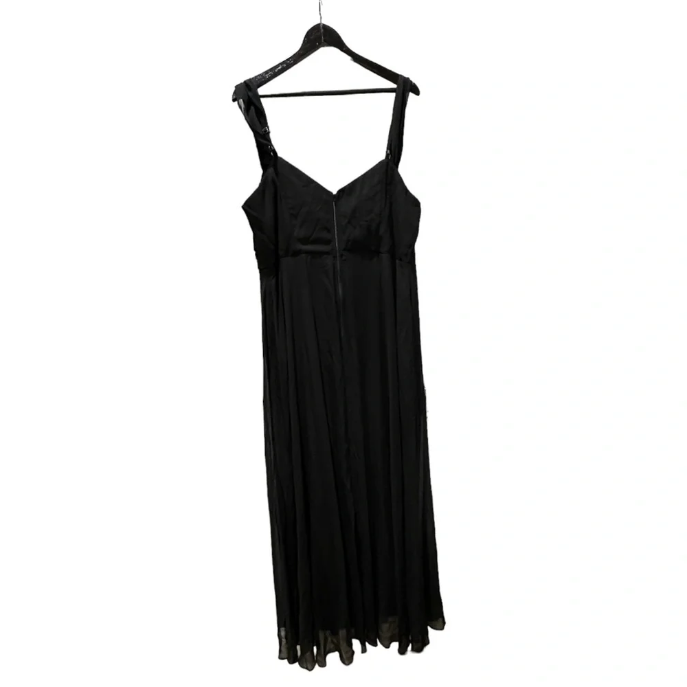 Birdy Grey SPENCE CONVERTIBLE DRESS CHIFFON BLACK CURVE 2X NEW NWT BRIDESMAID
